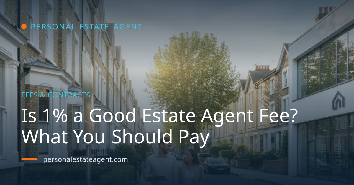 Is 1% a Good Estate Agent Fee? What You Should Pay
